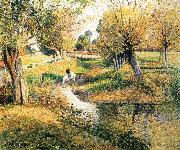 Camille Pissarro Creek oil painting artist